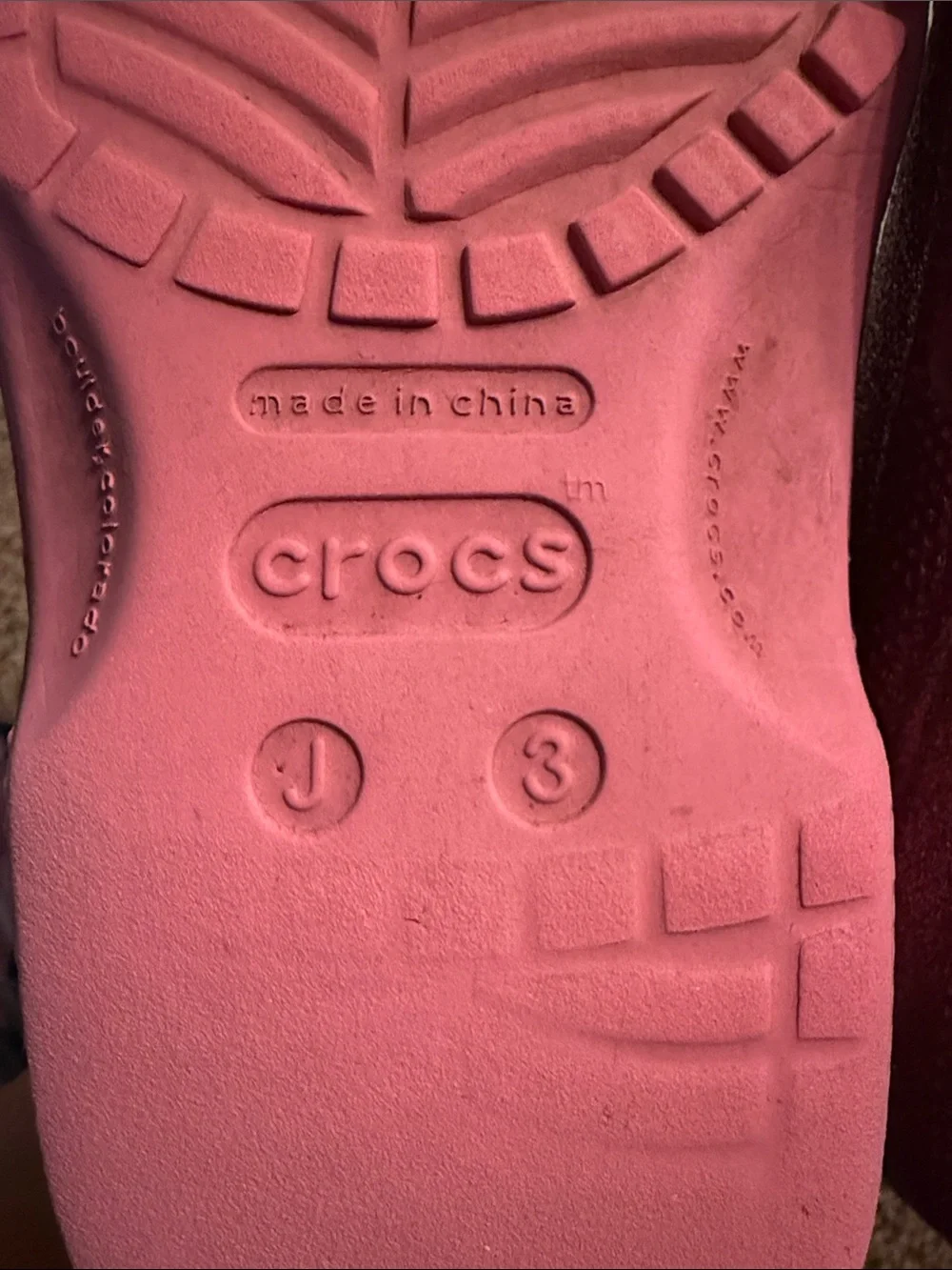 CROCS bright pink